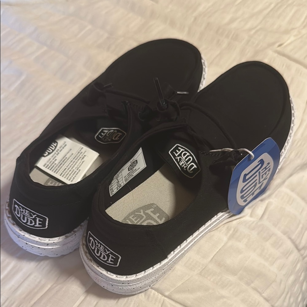 Hey Dude Black Slip-On Shoes